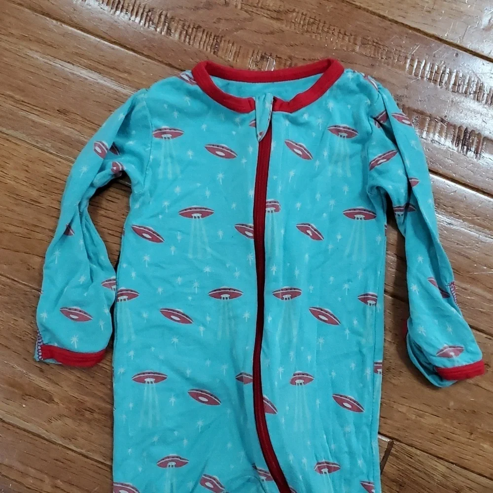 Kickee Pants UFO Aliens Footie